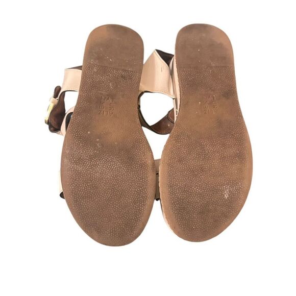 Naturalizer Fitz Wedge Sandals Women's SZ 6.5 Cream Adjustable Straps Boho - Picture 6 of 13